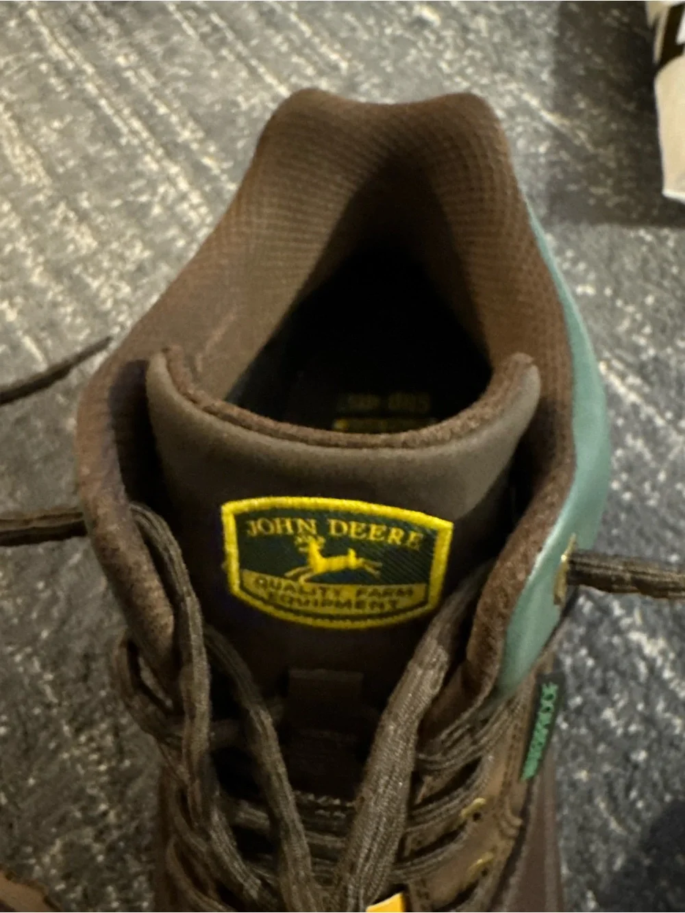 Skechers / John Deere Men's Sergeants Slip-Ins Chocolate Work Boots Size 10 US
